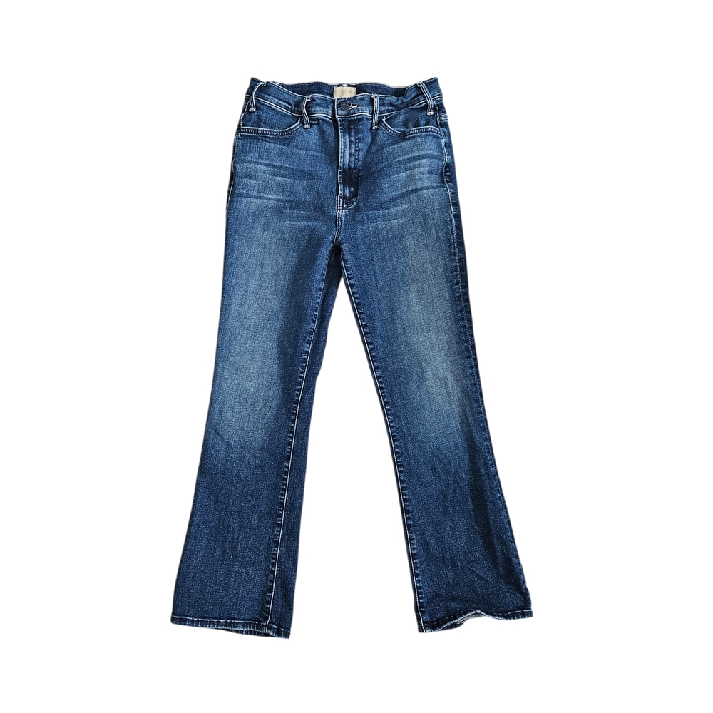 MOTHER Classic Blue Cropped Jeans